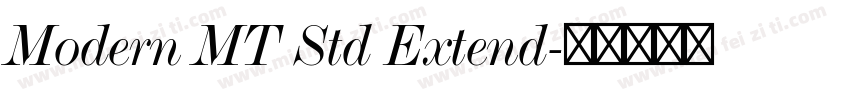 Modern MT Std Extend字体转换